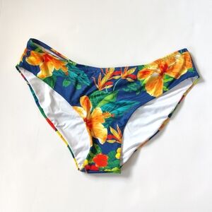 NWOT Tropical pattern bikini bottom size Large